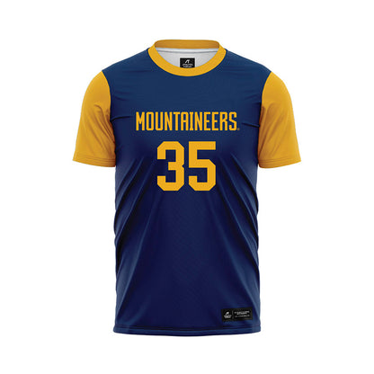 West Virginia - NCAA Women's Soccer : Mia Paugh - Blue Soccer Jersey-0