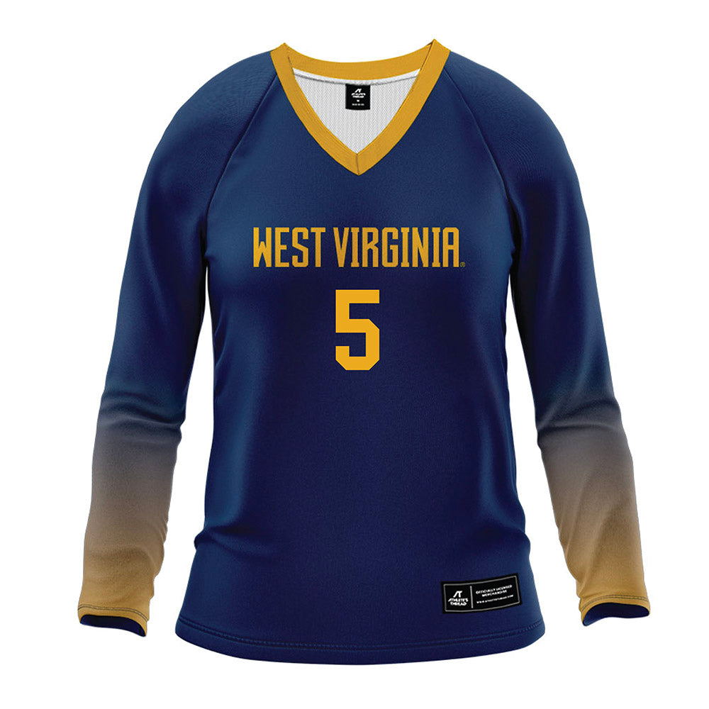 West Virginia - NCAA Women's Volleyball : Alexis Finnvold - Home Volleyball Jersey-0