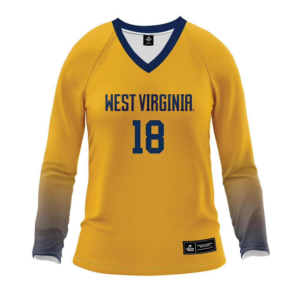 West Virginia - NCAA Women's Volleyball : Trinity Sheridan - Away Volleyball Jersey-0