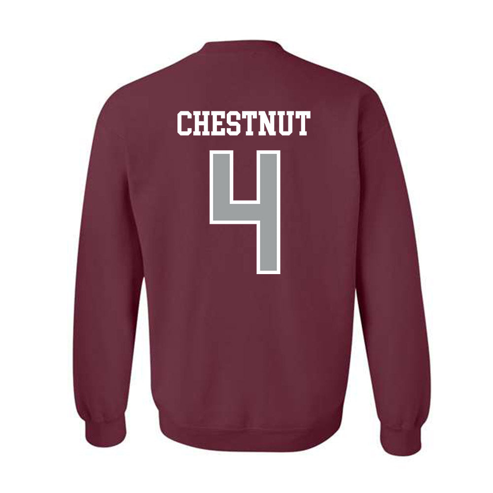 Texas A&M - NCAA Baseball : Travis Chestnut - Sports Shersey Crewneck Sweatshirt-1