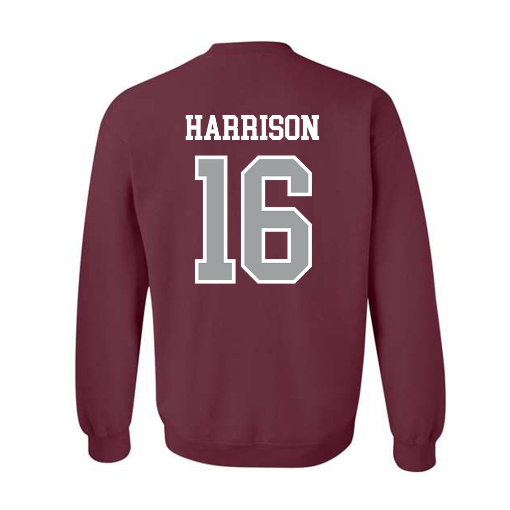 Texas A&M - NCAA Baseball : Bear Harrison - Sports Shersey Crewneck Sweatshirt-1