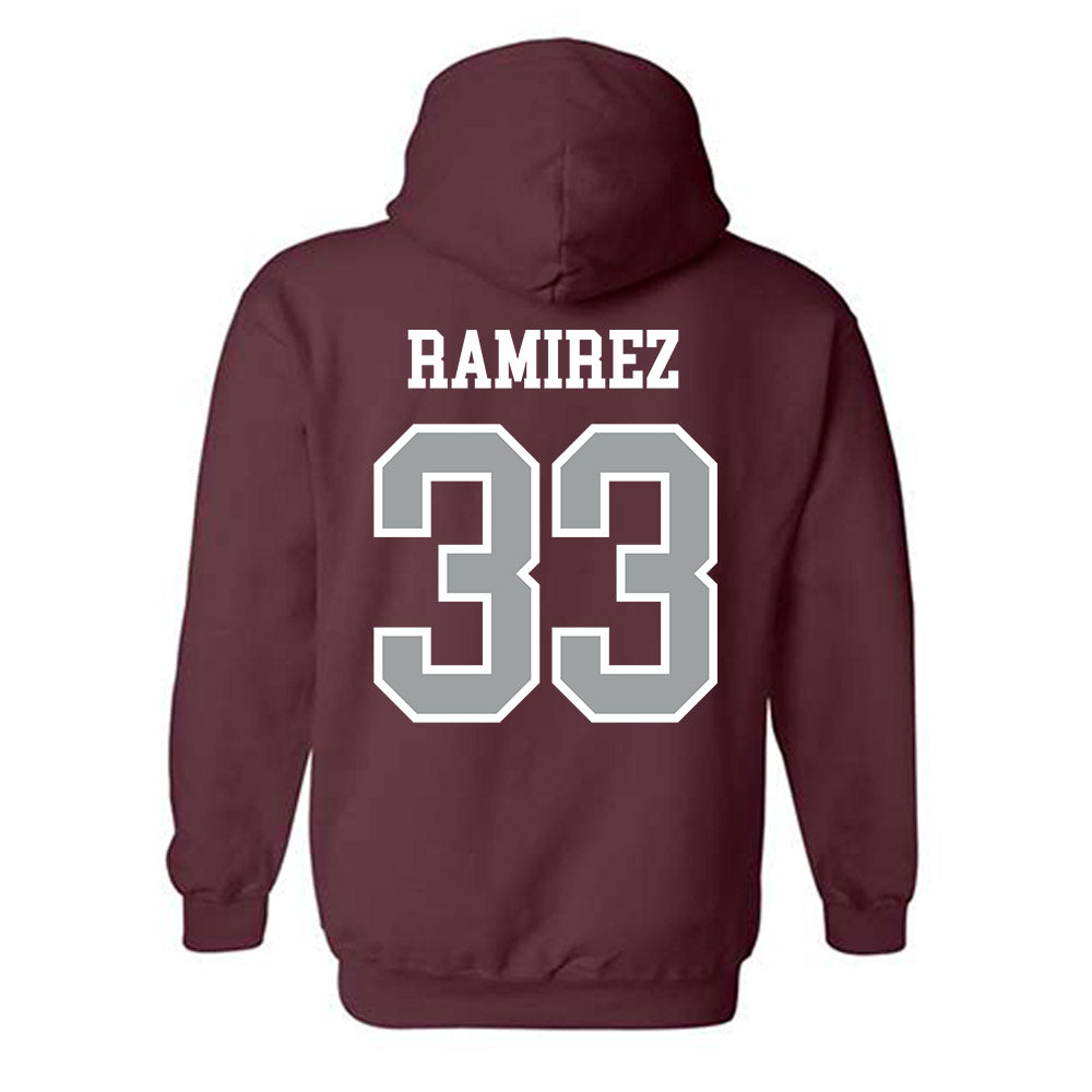 Texas A&M - NCAA Baseball : David Ramirez - Sports Shersey Hooded Sweatshirt-1