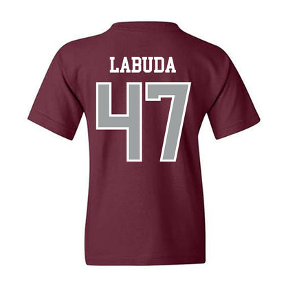 Texas A&M - NCAA Baseball : Blake Labuda - Sports Shersey Youth T-Shirt-1