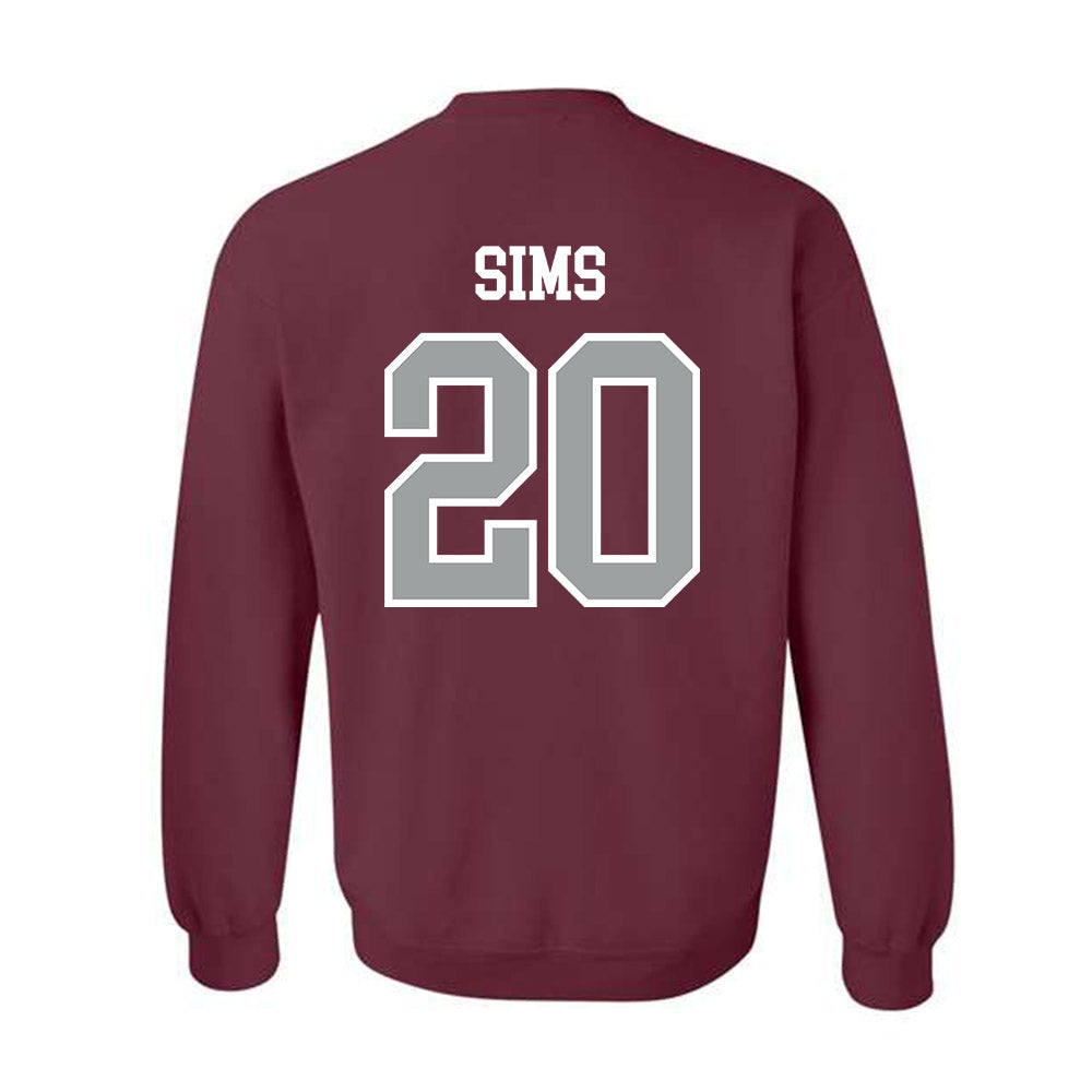 Texas A&M - NCAA Baseball : Aiden Sims - Sports Shersey Crewneck Sweatshirt-1