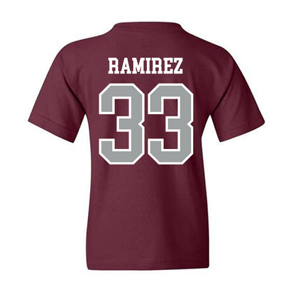 Texas A&M - NCAA Baseball : David Ramirez - Sports Shersey Youth T-Shirt-1