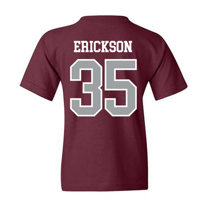 Texas A&M - NCAA Baseball : Sam Erickson - Sports Shersey Youth T-Shirt-1