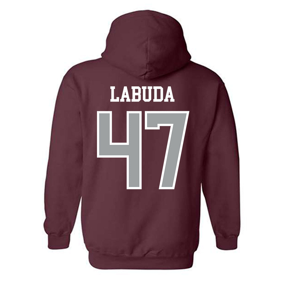 Texas A&M - NCAA Baseball : Blake Labuda - Sports Shersey Hooded Sweatshirt-1
