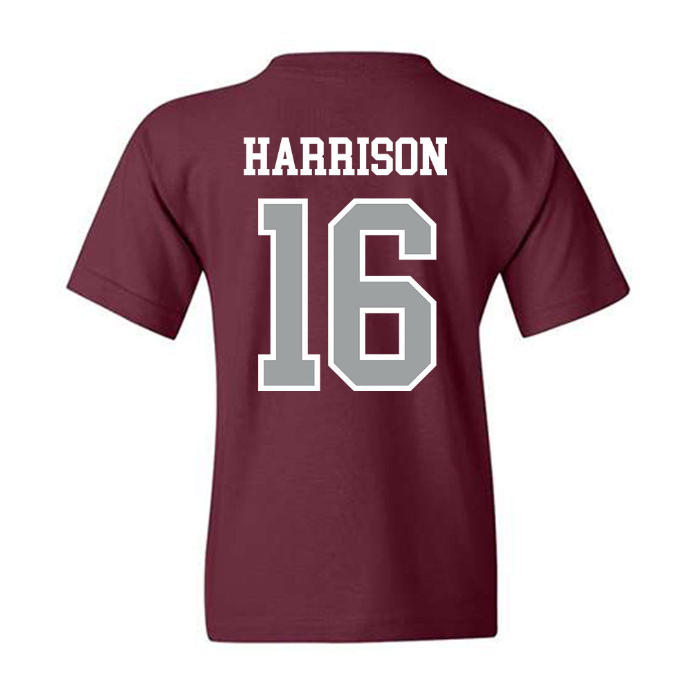 Texas A&M - NCAA Baseball : Connor Harrison - Sports Shersey Youth T-Shirt-1