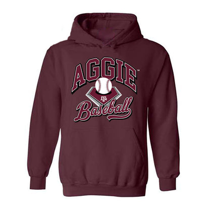 Texas A&M - NCAA Baseball : Bear Harrison - Sports Shersey Hooded Sweatshirt-0