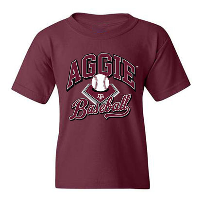 Texas A&M - NCAA Baseball : Travis Chestnut - Sports Shersey Youth T-Shirt-0