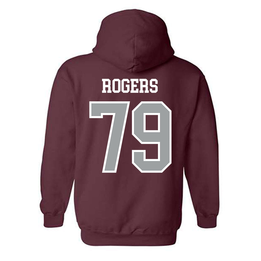 Texas A&M - NCAA Football : Lamont Rogers - Sports Shersey Hooded Sweatshirt-1
