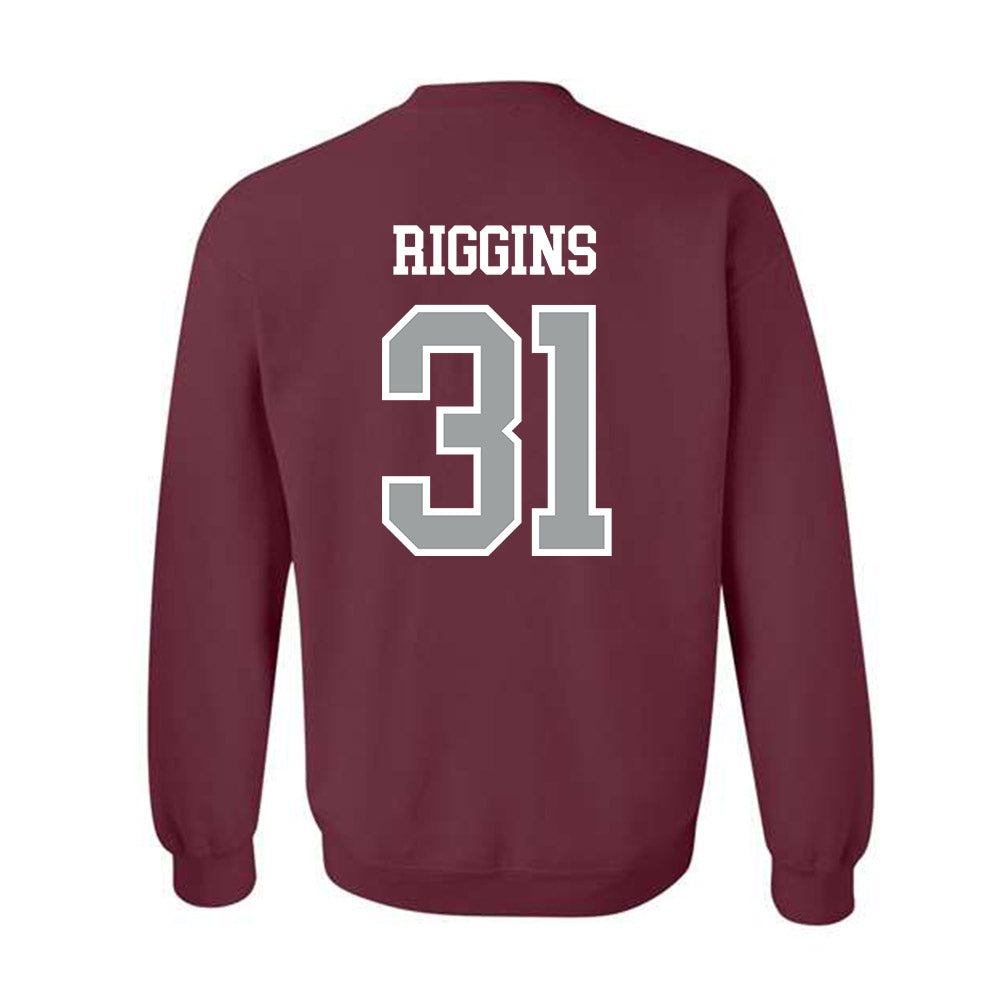 Texas A&M - NCAA Football : Kelvion Riggins - Sports Shersey Crewneck Sweatshirt-1