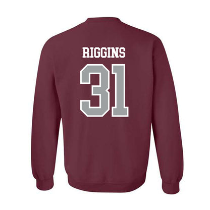Texas A&M - NCAA Football : Kelvion Riggins - Sports Shersey Crewneck Sweatshirt-1