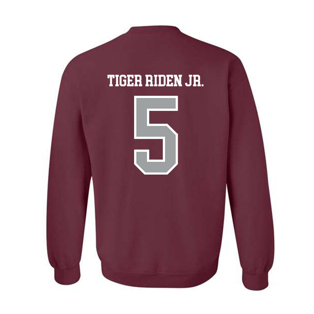 Texas A&M - NCAA Football : Deondrae Tiger Riden Jr. - Sports Shersey Crewneck Sweatshirt-1