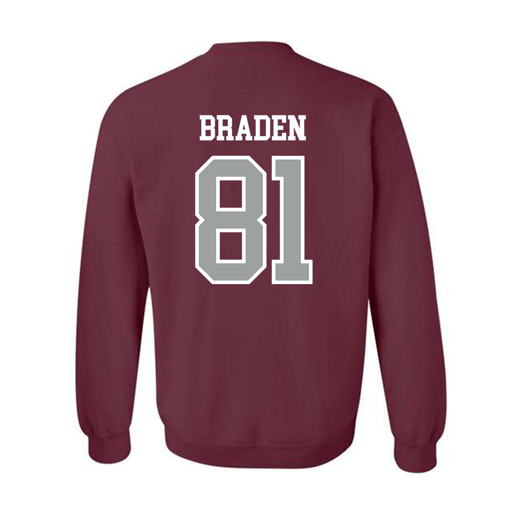 Texas A&M - NCAA Football : Luke Braden - Sports Shersey Crewneck Sweatshirt-1