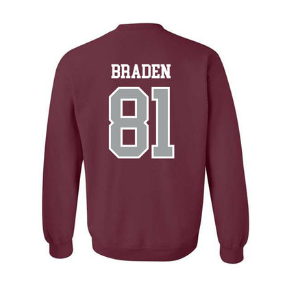 Texas A&M - NCAA Football : Luke Braden - Sports Shersey Crewneck Sweatshirt-1