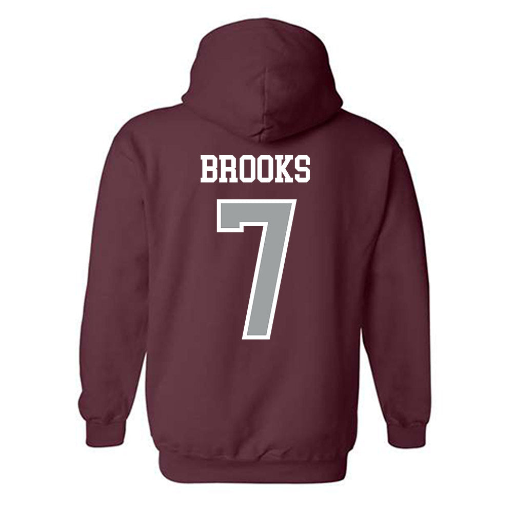 Texas A&M - NCAA Football : Dalton Brooks - Sports Shersey Hooded Sweatshirt-1