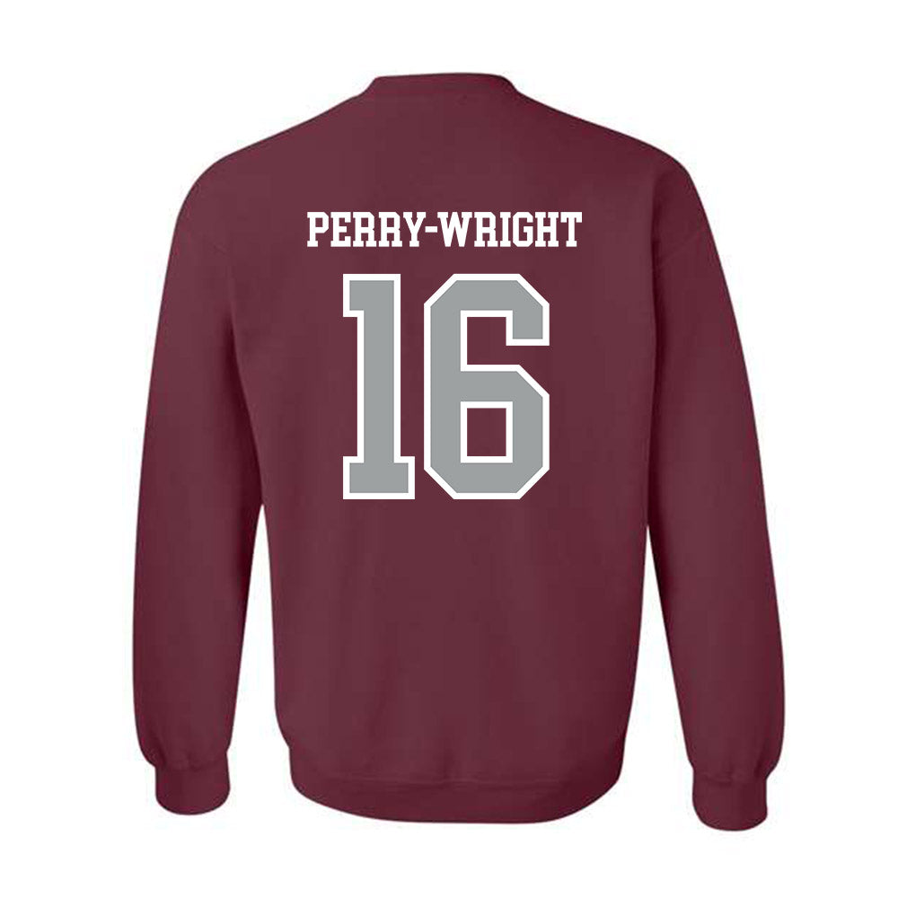 Texas A&M - NCAA Football : Bryce Perry-Wright - Sports Shersey Crewneck Sweatshirt-1