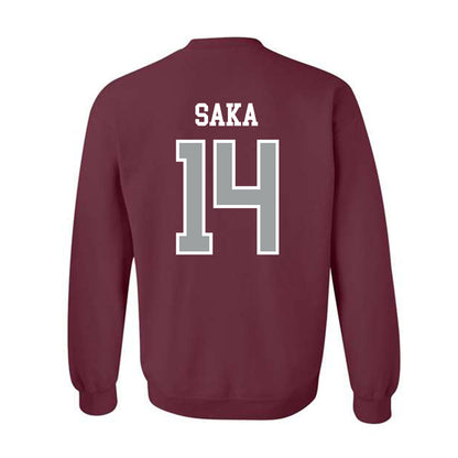 Texas A&M - NCAA Football : Anto Saka - Sports Shersey Crewneck Sweatshirt-1