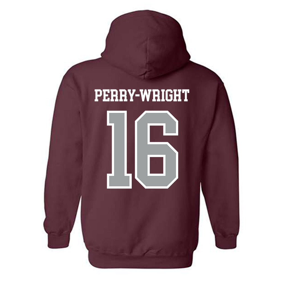 Texas A&M - NCAA Football : Bryce Perry-Wright - Sports Shersey Hooded Sweatshirt-1