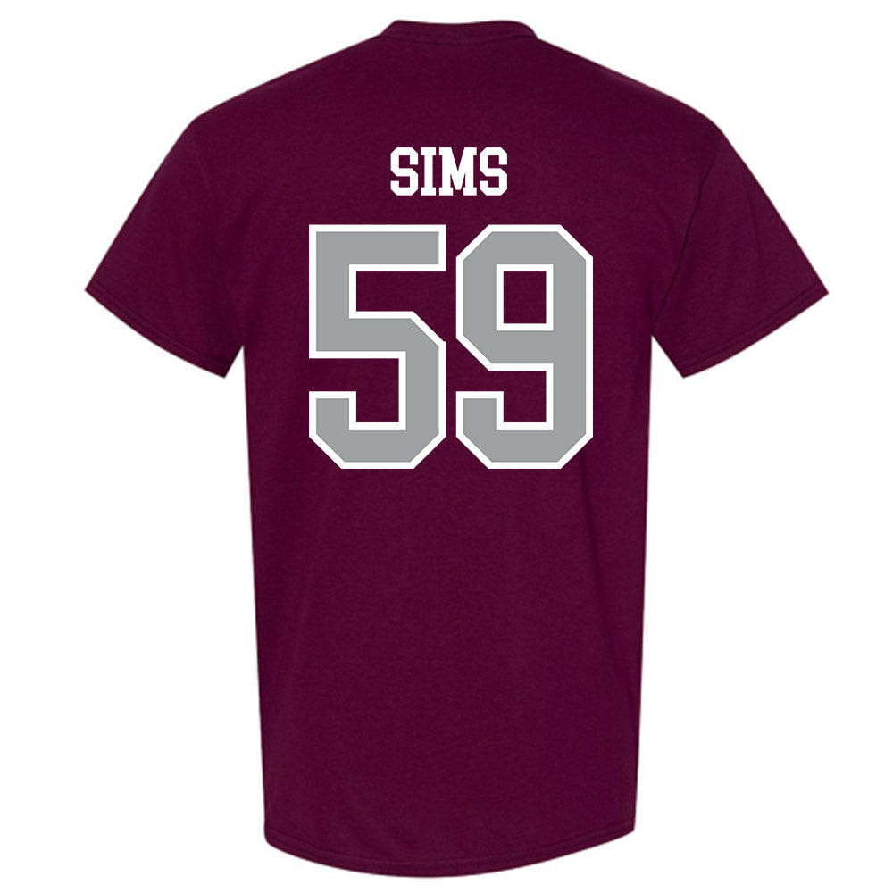 Texas A&M - NCAA Football : Chace Sims - Sports Shersey T-Shirt-1