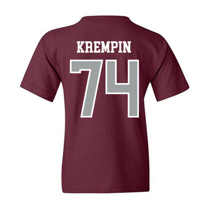 Texas A&M - NCAA Football : Zaden Krempin - Sports Shersey Youth T-Shirt-1
