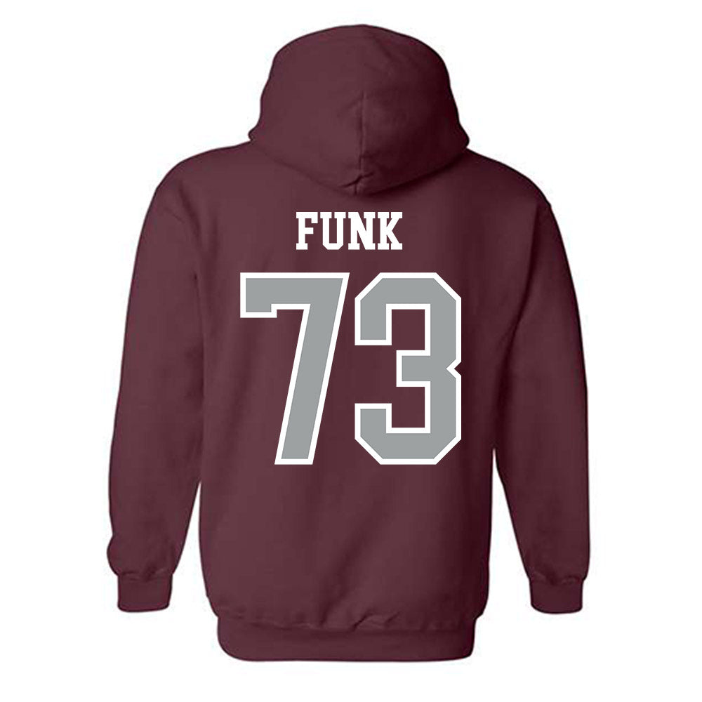 Texas A&M - NCAA Football : Ashton Funk - Sports Shersey Hooded Sweatshirt-1