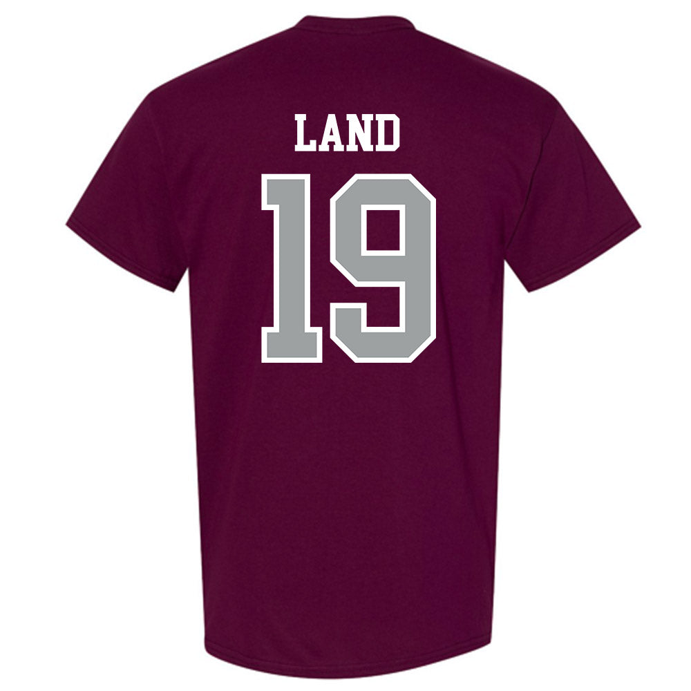 Texas A&M - NCAA Football : Paxton Land - Sports Shersey T-Shirt-1