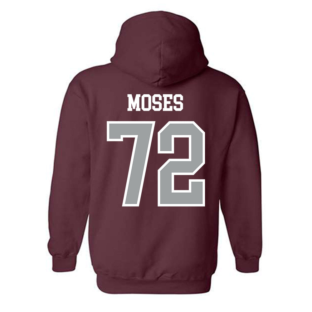 Texas A&M - NCAA Football : Joshua Moses - Sports Shersey Hooded Sweatshirt-1