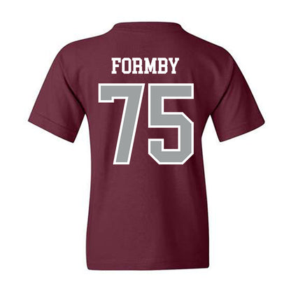 Texas A&M - NCAA Football : Wilkin Formby - Sports Shersey Youth T-Shirt-1