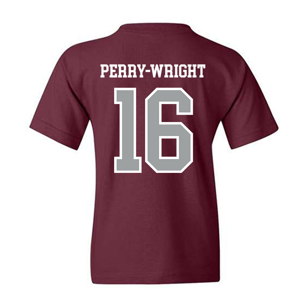 Texas A&M - NCAA Football : Bryce Perry-Wright - Sports Shersey Youth T-Shirt-1