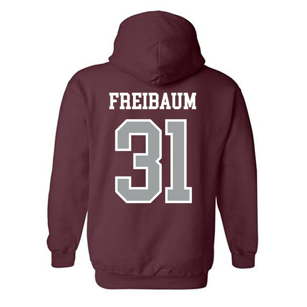 Texas A&M - NCAA Football : Shea Freibaum - Sports Shersey Hooded Sweatshirt-1