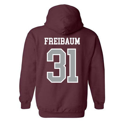 Texas A&M - NCAA Football : Shea Freibaum - Sports Shersey Hooded Sweatshirt-1
