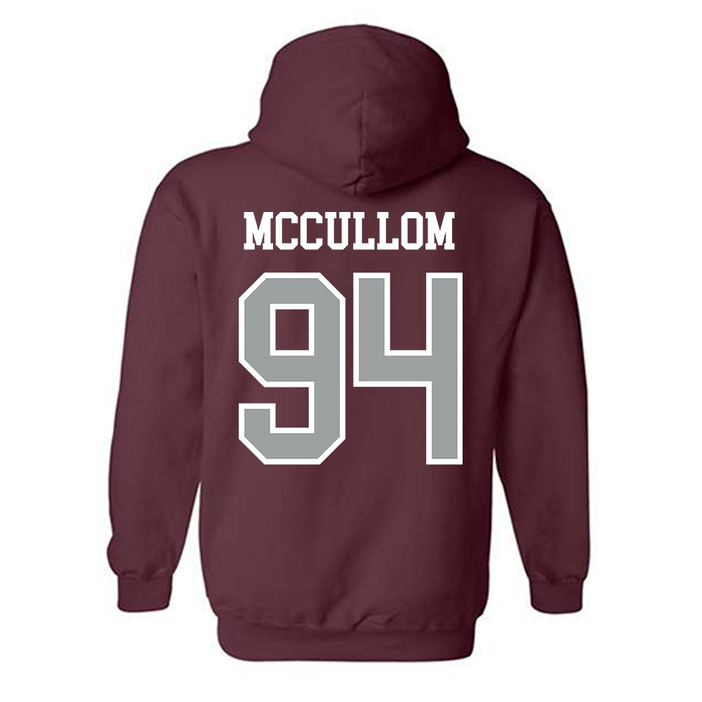 Texas A&M - NCAA Football : Angelo McCullom - Sports Shersey Hooded Sweatshirt-1