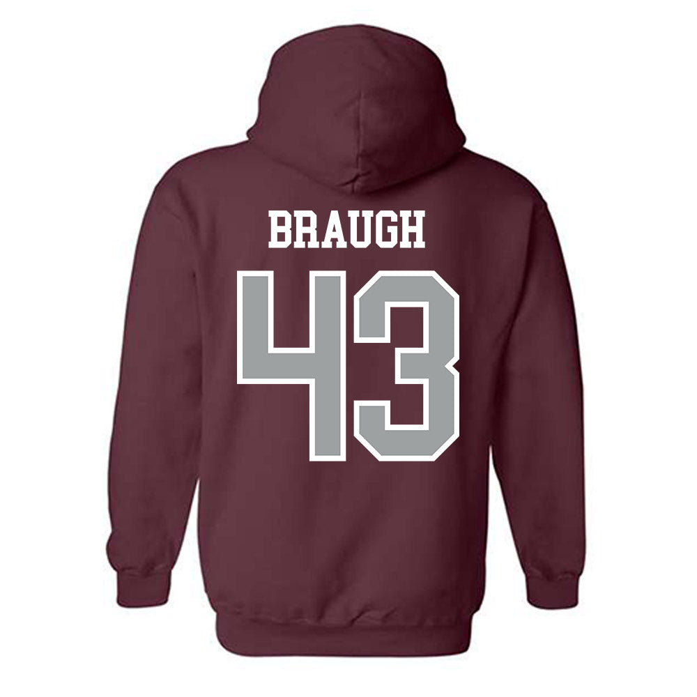 Texas A&M - NCAA Football : Carter Braugh - Sports Shersey Hooded Sweatshirt-1