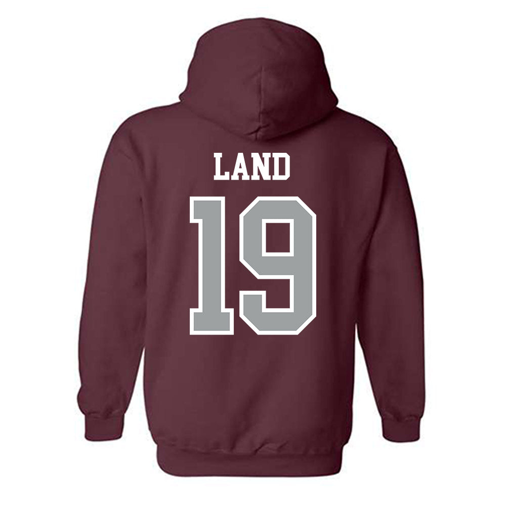 Texas A&M - NCAA Football : Paxton Land - Sports Shersey Hooded Sweatshirt-1