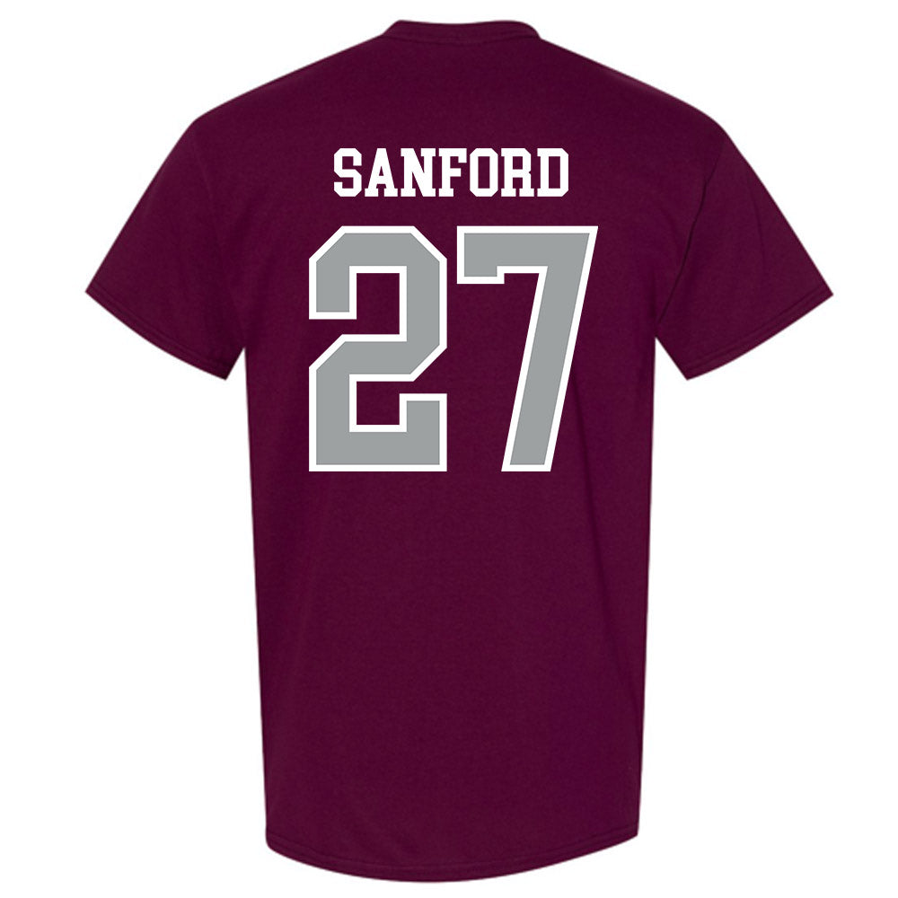 Texas A&M - NCAA Football : Daymion Sanford - Sports Shersey T-Shirt-1