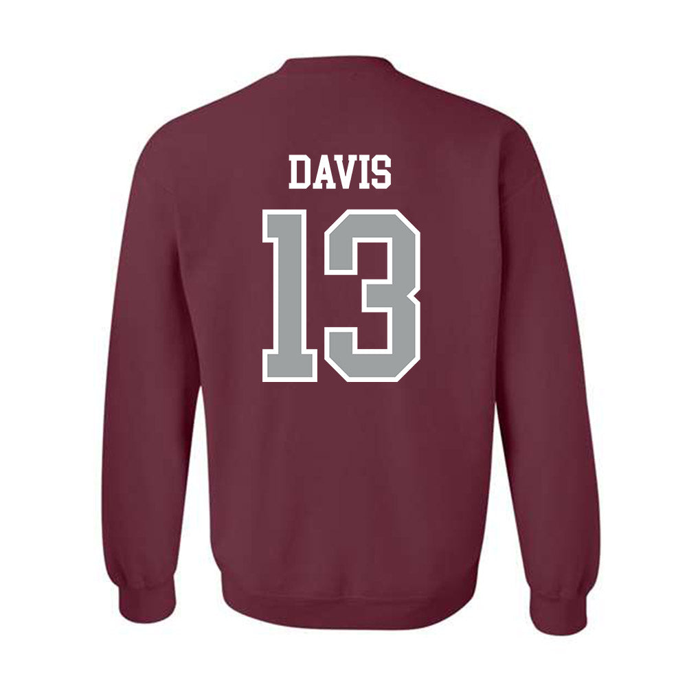Texas A&M - NCAA Football : Myles Davis - Sports Shersey Crewneck Sweatshirt-1