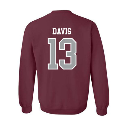 Texas A&M - NCAA Football : Myles Davis - Sports Shersey Crewneck Sweatshirt-1
