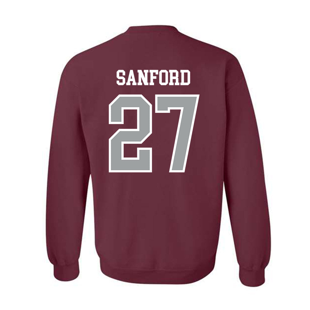 Texas A&M - NCAA Football : Daymion Sanford - Sports Shersey Crewneck Sweatshirt-1