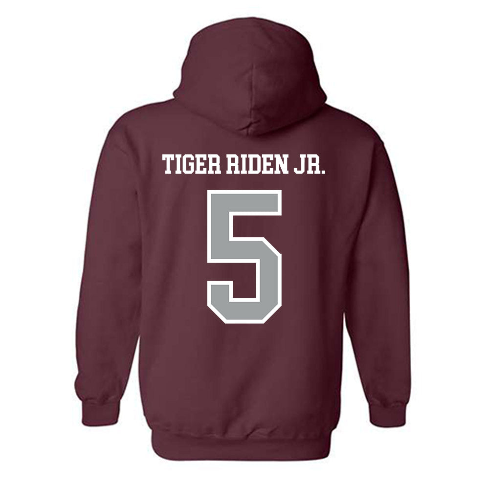 Texas A&M - NCAA Football : Deondrae Tiger Riden Jr. - Sports Shersey Hooded Sweatshirt-1