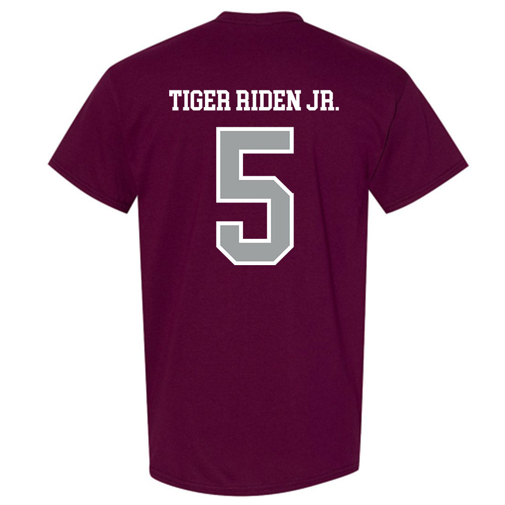 Texas A&M - NCAA Football : Deondrae Tiger Riden Jr. - Sports Shersey T-Shirt-1