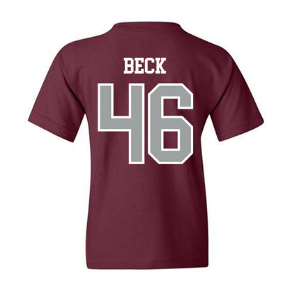 Texas A&M - NCAA Football : Qui Beck - Sports Shersey Youth T-Shirt-1