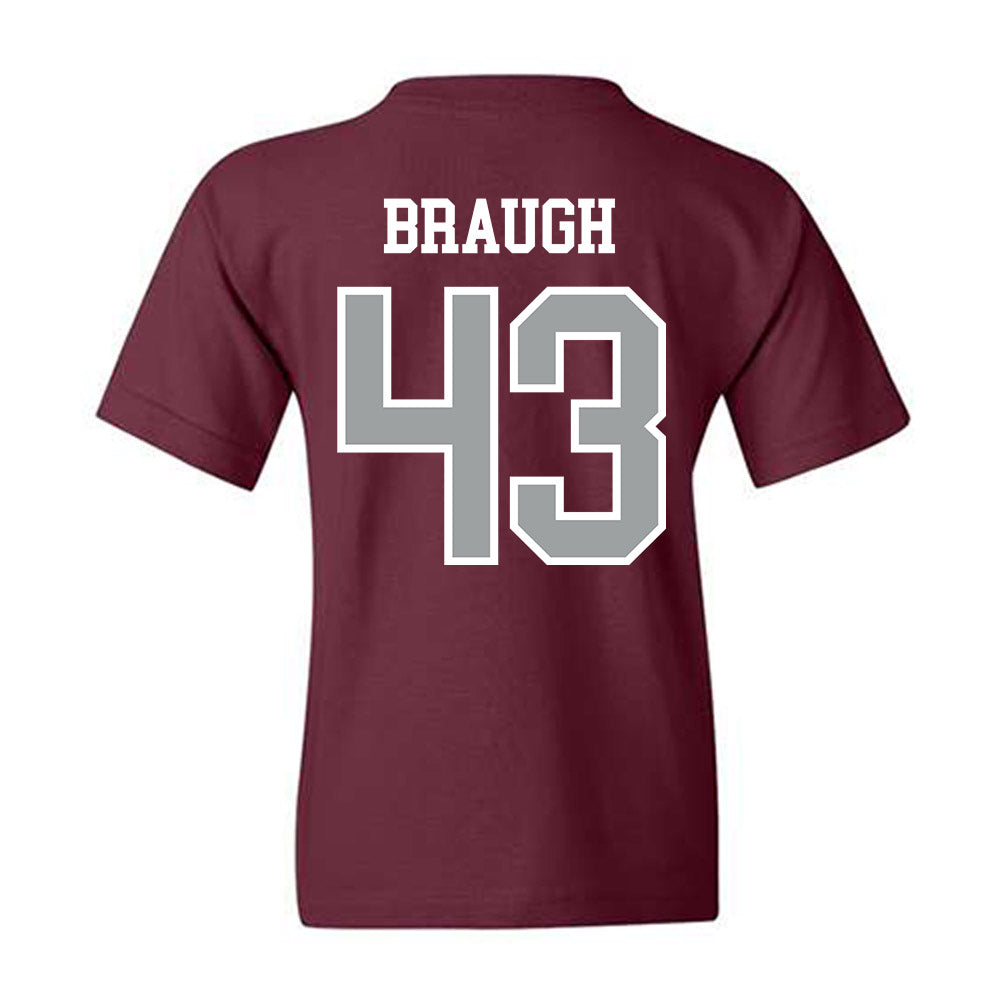 Texas A&M - NCAA Football : Carter Braugh - Sports Shersey Youth T-Shirt-1