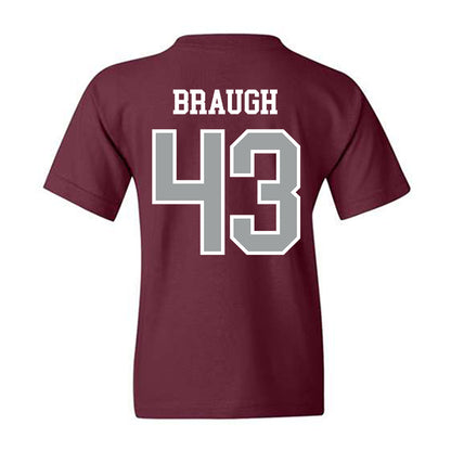 Texas A&M - NCAA Football : Carter Braugh - Sports Shersey Youth T-Shirt-1