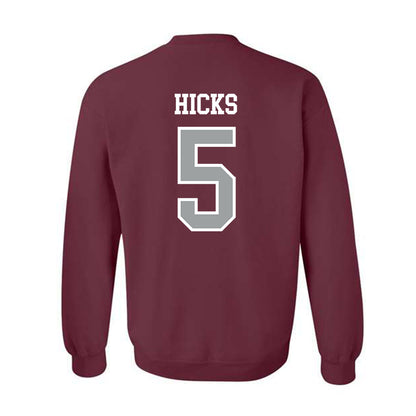Texas A&M - NCAA Football : DJ Hicks - Sports Shersey Crewneck Sweatshirt-1