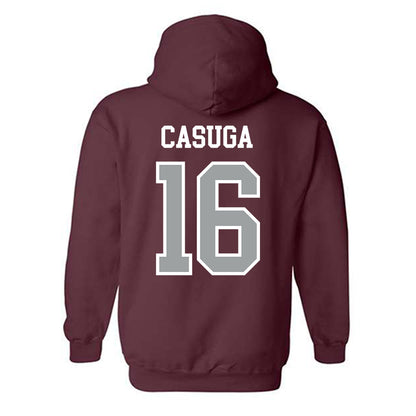 Texas A&M - NCAA Football : Helaman Casuga - Sports Shersey Hooded Sweatshirt-1