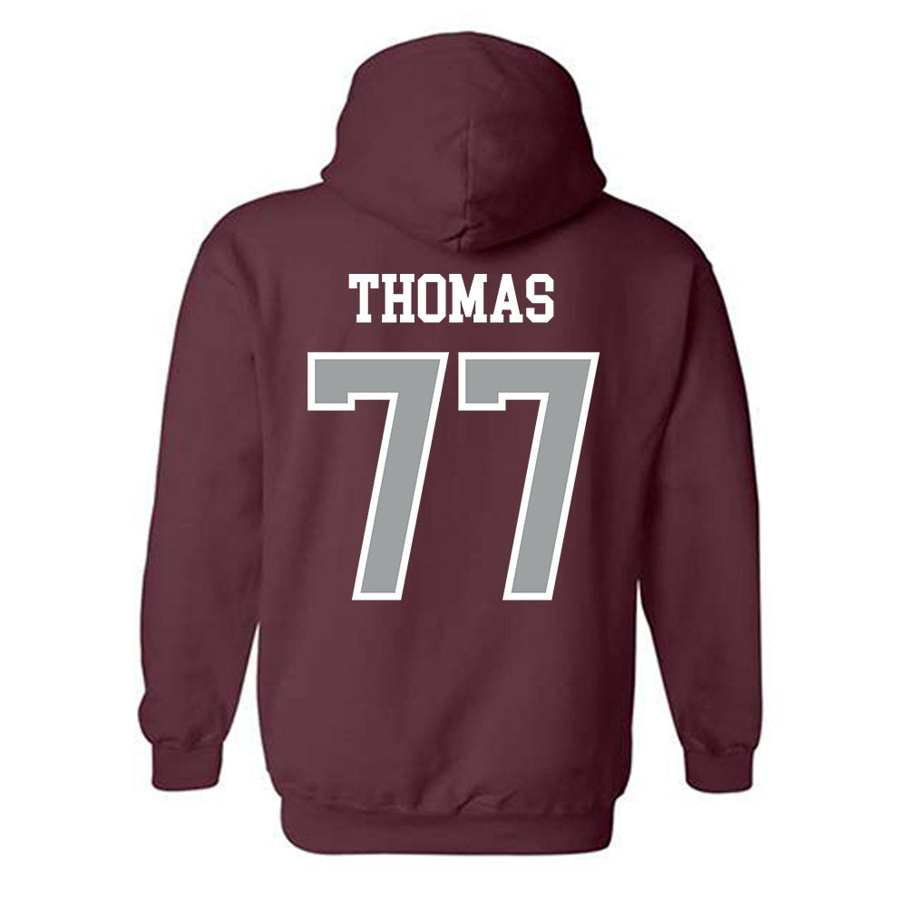 Texas A&M - NCAA Football : Tyler Thomas - Sports Shersey Hooded Sweatshirt-1