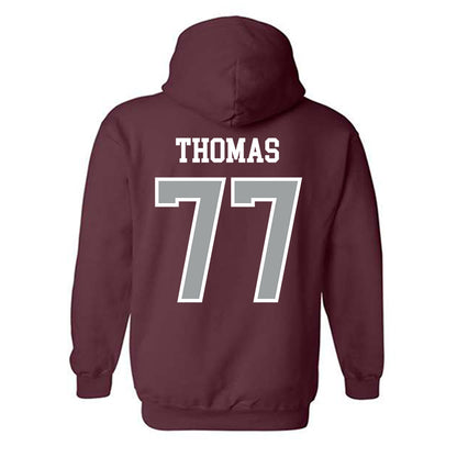 Texas A&M - NCAA Football : Tyler Thomas - Sports Shersey Hooded Sweatshirt-1