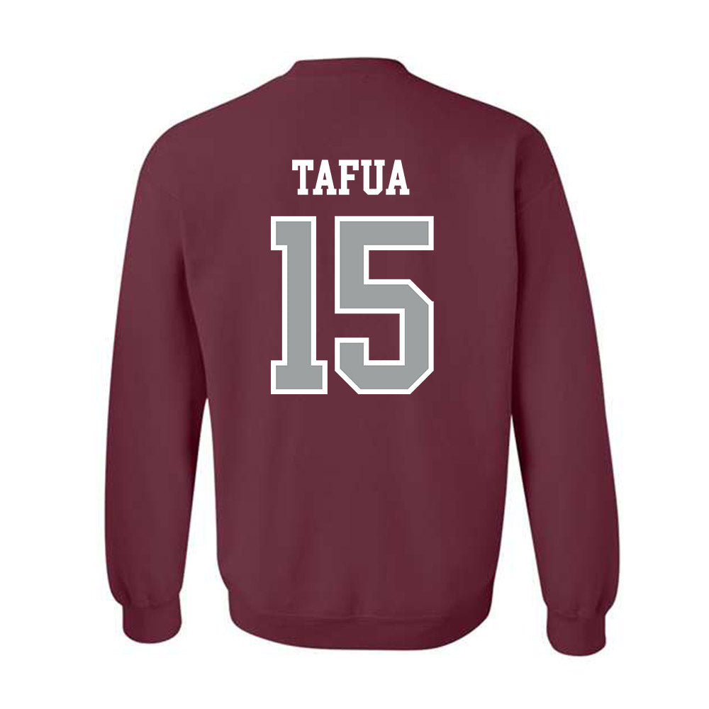 Texas A&M - NCAA Football : Caleb Tafua - Sports Shersey Crewneck Sweatshirt-1